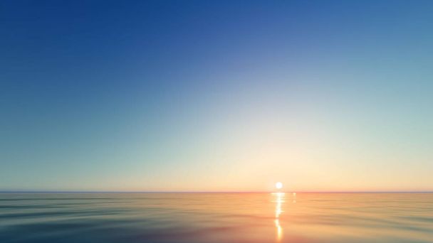 Vecteur Coucher de soleil magnifique au bord de la mer
 - Vecteur, image