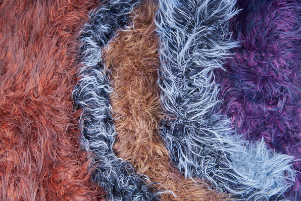Hilado de lanas multicolores. Textura, Fondo - Foto, imagen