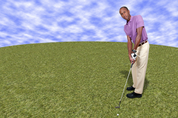 człowiek golfa - Zdjęcie, obraz