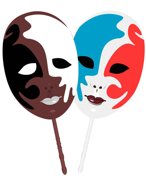 Realistic illustration of carnivals mask - Photo, image