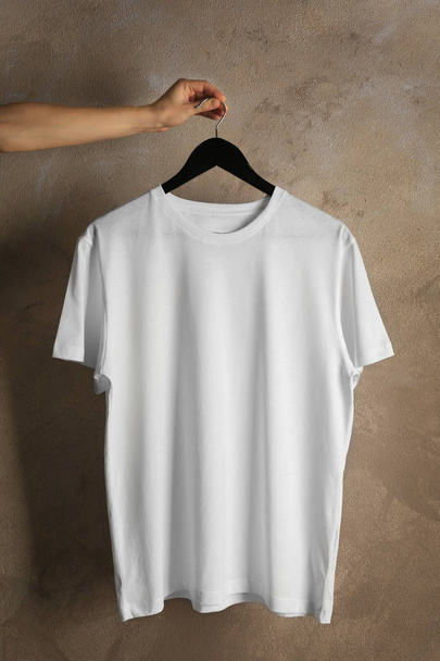Blank t-shirt background - Fotó, kép