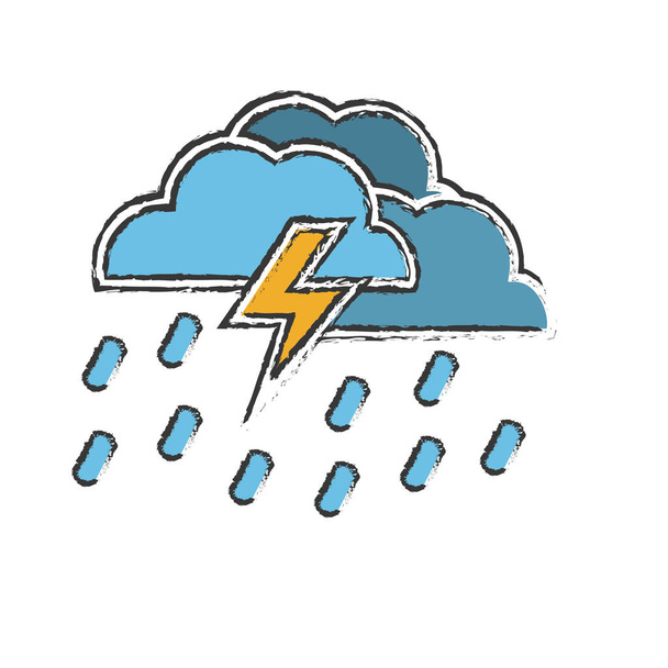 weather related icon image - Vector, Imagen