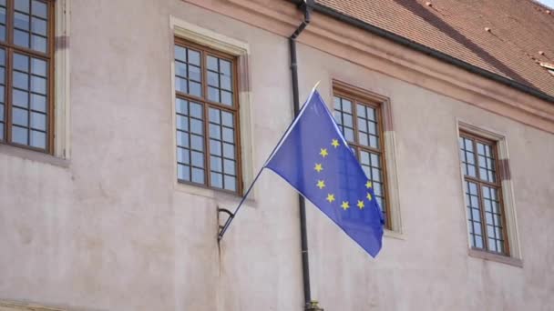európai zászló - Felvétel, videó