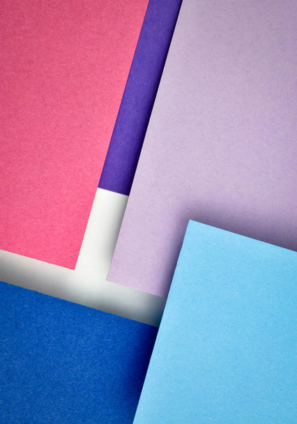 obliquely stacked colored paper - Foto, afbeelding