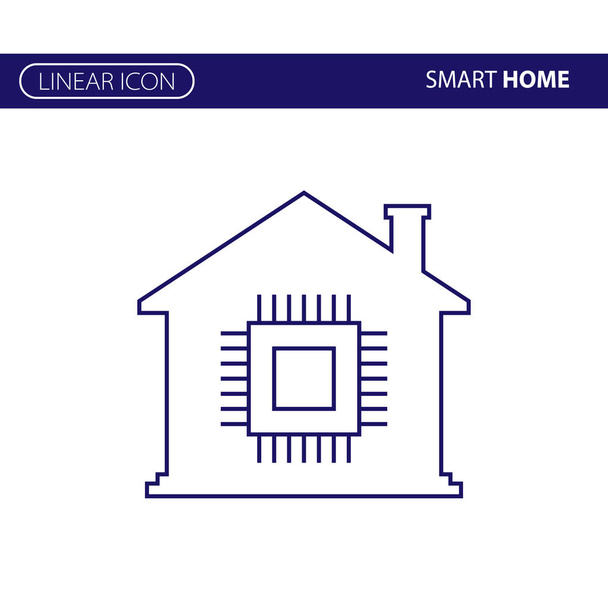 Smart home icon - Vector, Image