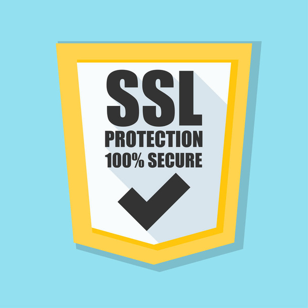 SSL koruma kalkanı - Vektör, Görsel