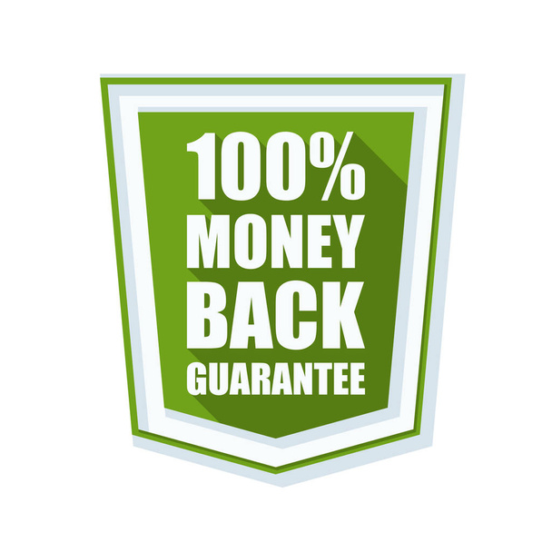 money back guarantee shield - Vector, Image