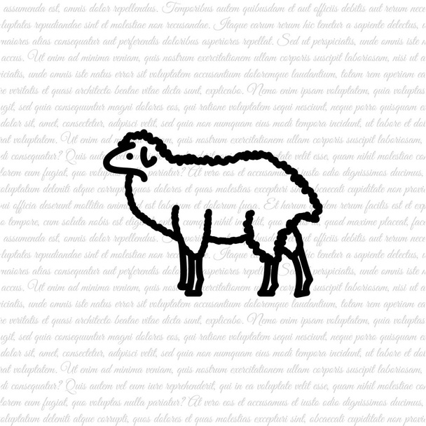 значок "рядок" овець
 - Вектор, зображення