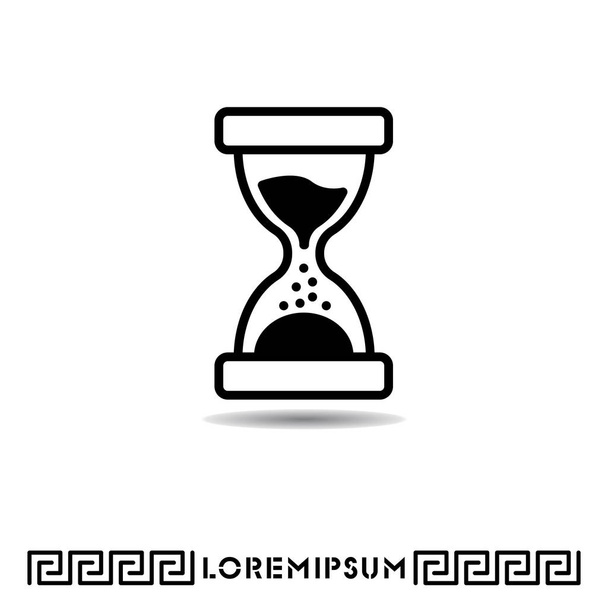 Icono de línea de reloj de arena
 - Vector, Imagen
