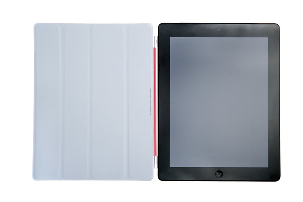Tablet touch gadget del computer in custodia
 - Foto, immagini