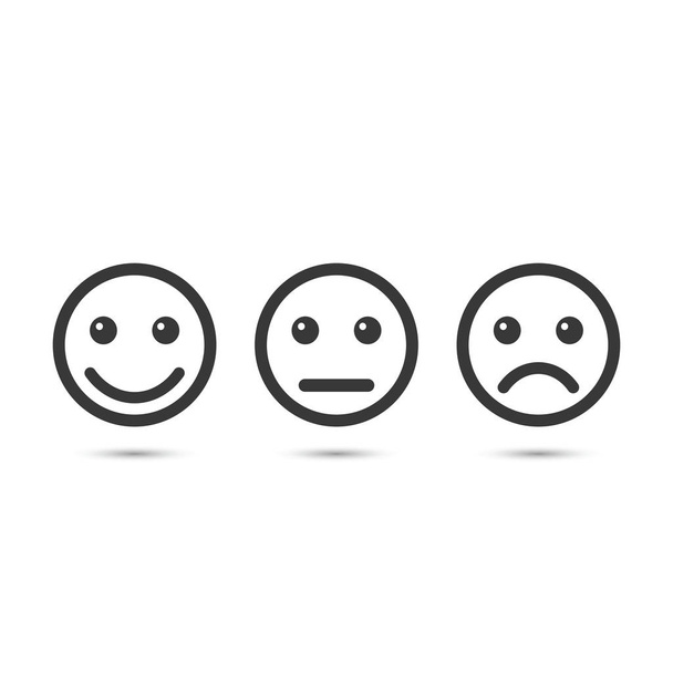 Smiley emoticons icon, vector - Vettoriali, immagini