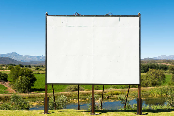 Big blank billboard in nice scenery - Photo, Image