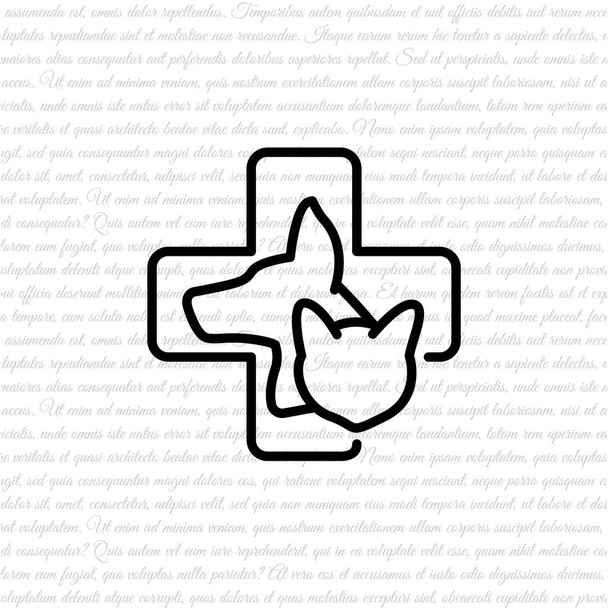 Veterinary medicine icon - Vector, Image