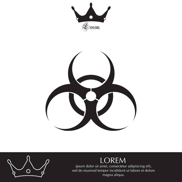 Biohazard symbol icon - Vector, Image