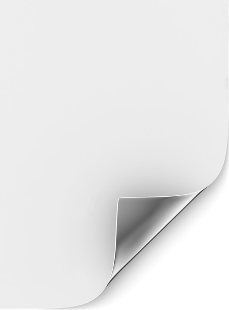 Zilveren gekrulde hoek - Foto, afbeelding
