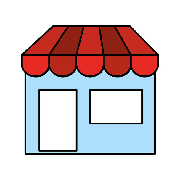 store building isolated icon - Vector, Image