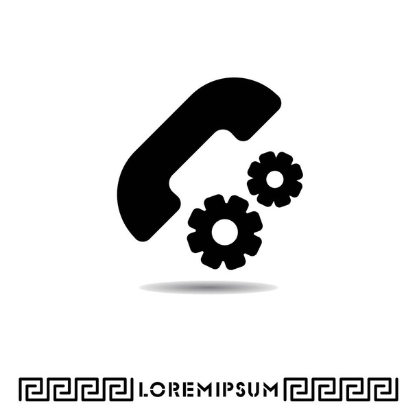 Icono de configuración del teléfono
 - Vector, imagen