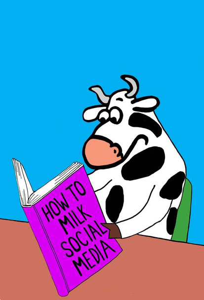 Milking Social Media - Photo, Image
