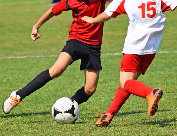 Young soccer players  in action - Photo, Image
