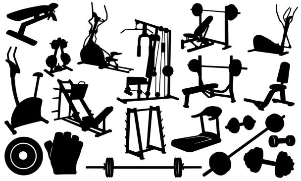 elementos de gimnasio - Vector, imagen