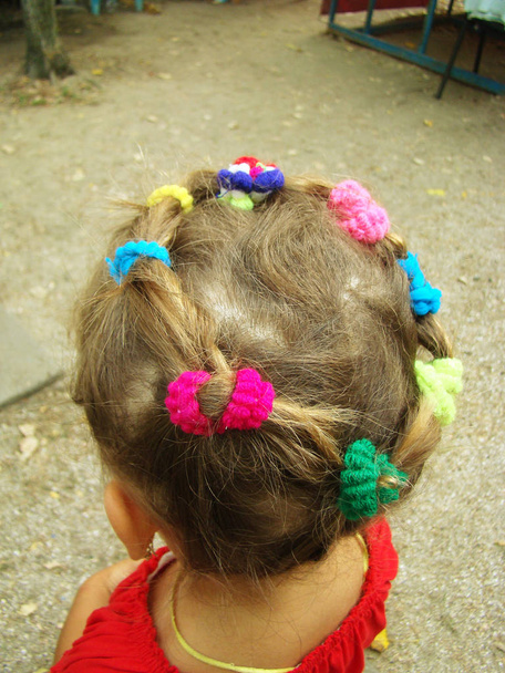 crianças cabelo trançado
 - Foto, Imagem