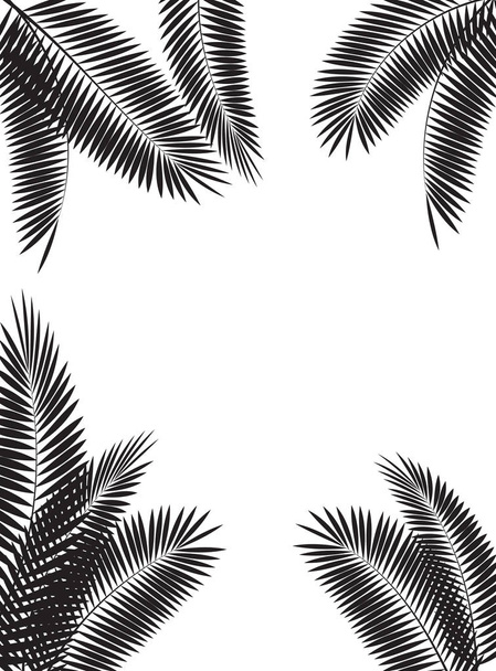 wzór z liści palmowych - Wektor, obraz