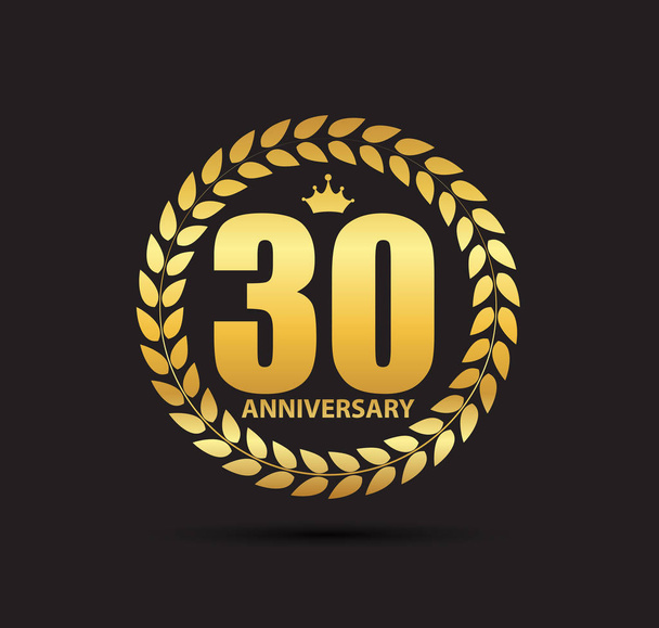 Template of anniversary logotype - Vector, Image