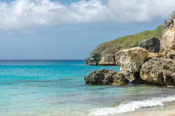 Grand Knip Beach in Curacao at the Dutch Antilles - Photo, Image