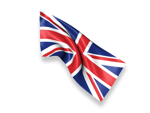 Wielka Brytania machająca flagą - Zdjęcie, obraz