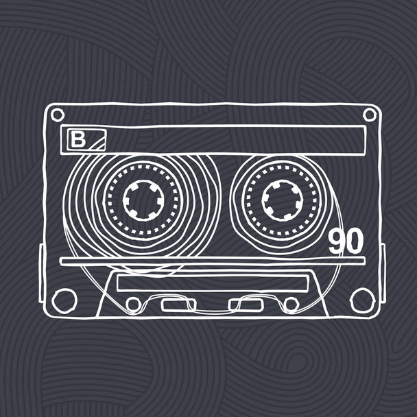 Compact tape cassettes - Vector, Image