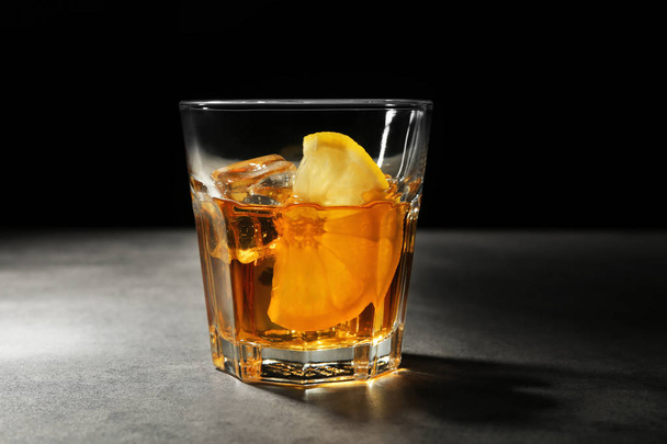 Glass of whisky with ice - Fotografie, Obrázek