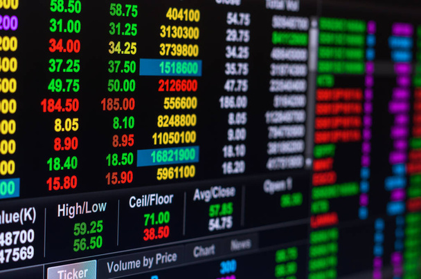 Stock market exchange-gegevens  - Foto, afbeelding