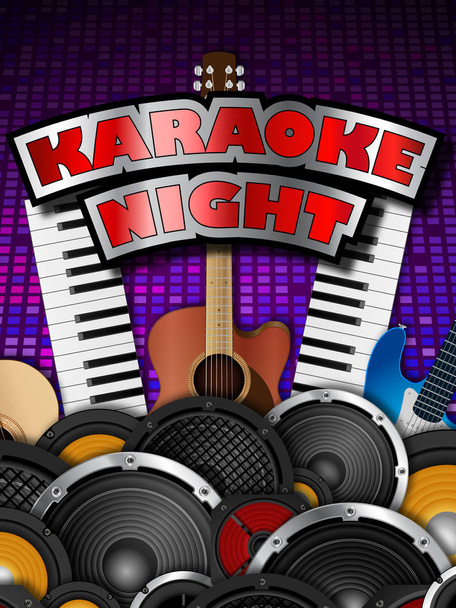 Karaoke gecesi poster - Fotoğraf, Görsel