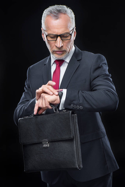 Businessman holding briefcase - Photo, Image