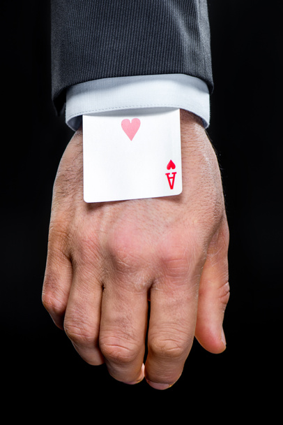 Ace of hearts in sleeve - Photo, Image