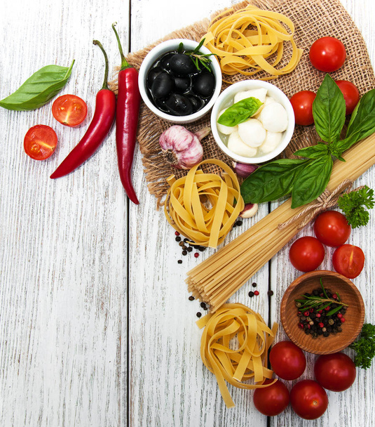 italienische Lebensmittelzutaten - Foto, Bild