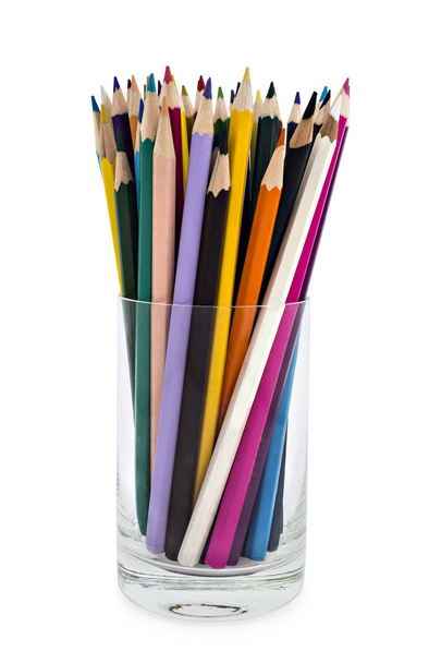 Sharpened colored pencils - 写真・画像