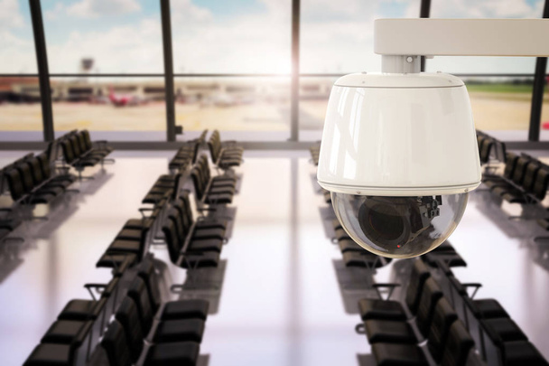 Sicherheitssystem am Flughafen - Foto, Bild