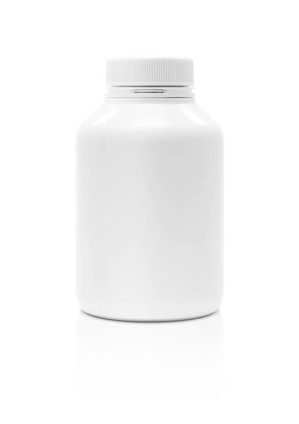 blank packaging supplement product bottle isolated on white background - 写真・画像