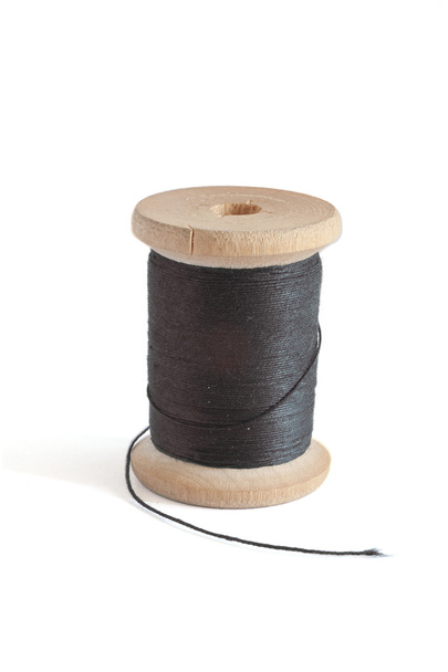 Spool with black thread - Photo, Image
