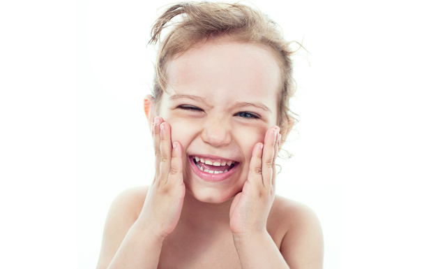 Portrait of a happy little girl - Foto, Imagem