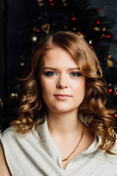 Christmas fashion model girl - Fotografie, Obrázek