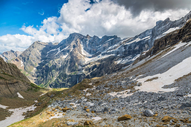 Beautiful landscape of Pyrenees mountains with famous Cirque de  - Fotó, kép