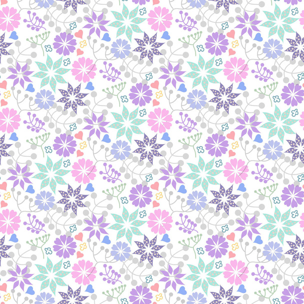 Flower colorful pattern - Vetor, Imagem