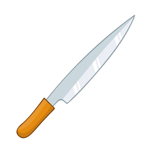 knife isolated illustration - Vector, Image