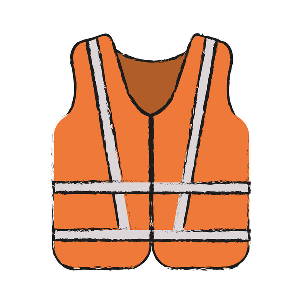 Jacket of industrial security design - Διάνυσμα, εικόνα