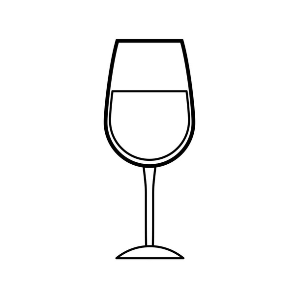 Weinglasbecher - Vektor, Bild