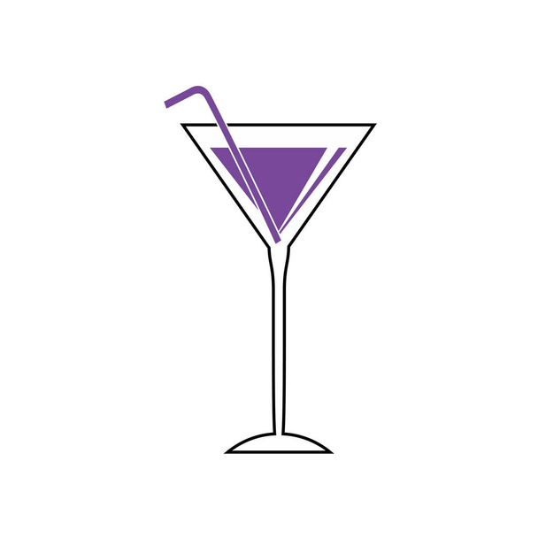 Bicchiere da cocktail tazza
 - Vettoriali, immagini