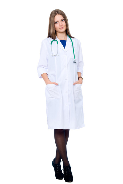 Doctor woman with stethoscope - Photo, image