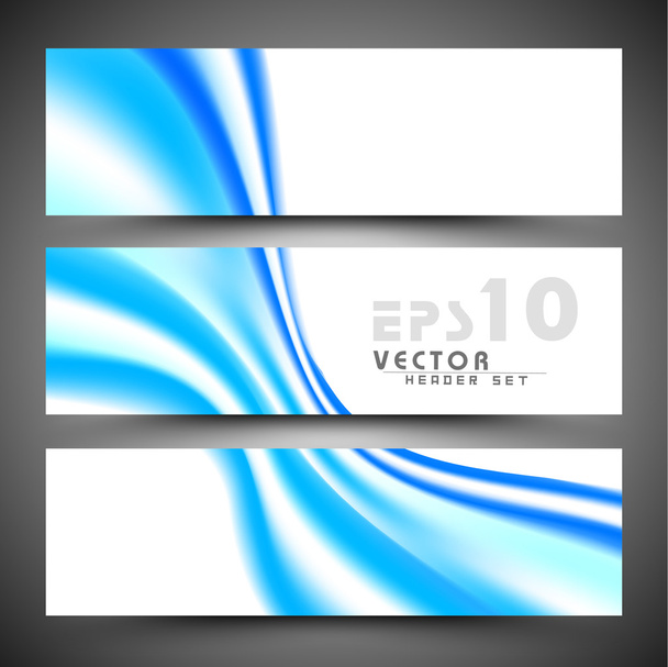 Website header or banner set. EPS 10. - Vector, Imagen